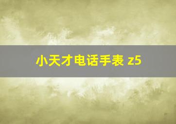 小天才电话手表 z5